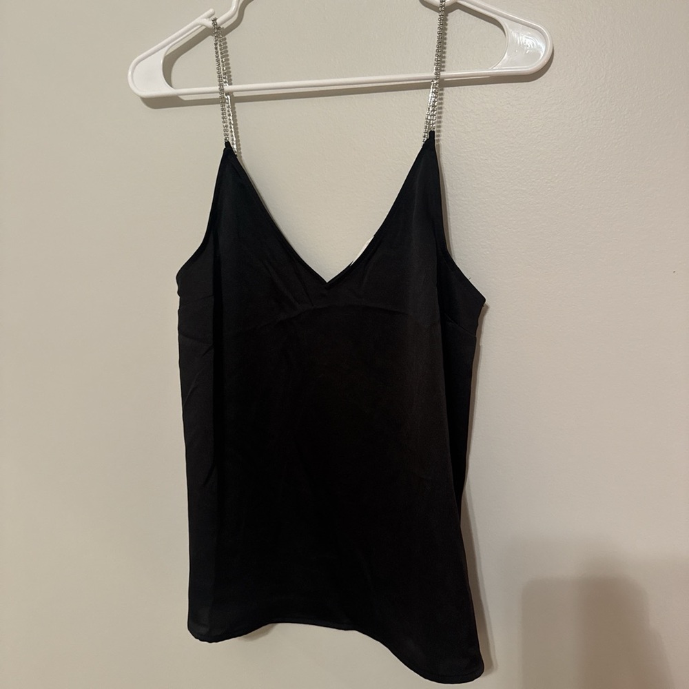 H&M Black Fitted Sleeveless Camisole